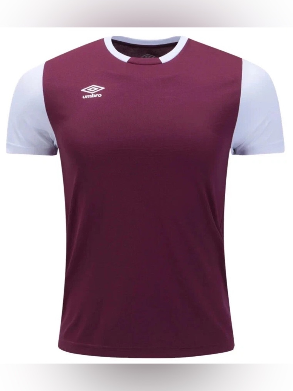 UMBRO Maroon Red Block Jersey Short Sleeve Tee T-Shirt Men’s Size M Medium NWT
